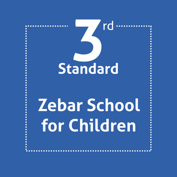 Zebar Std 3 Textbook and Notebook Set (With Binding)
