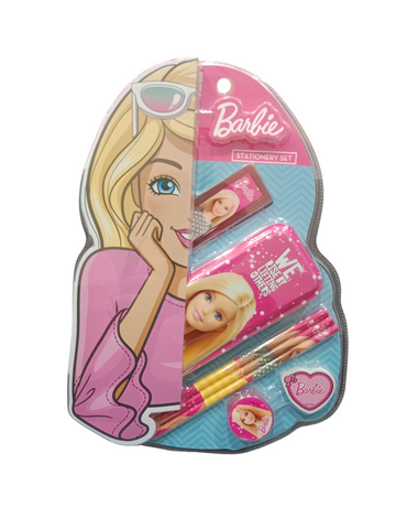 Kids Barbie Printed Pencil Box Gift Set