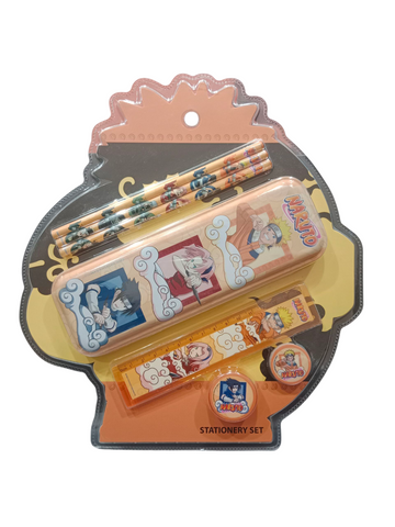 Kids Naruto Printed Pencil Box Gift Set