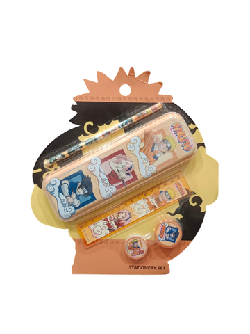 Kids Naruto Printed Pencil Box Gift Set