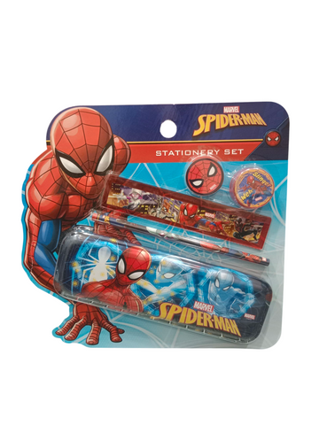 Kids Spider-Man Printed Pencil Box Gift Set
