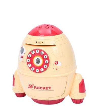 Rocket Piggy bank-safe for children