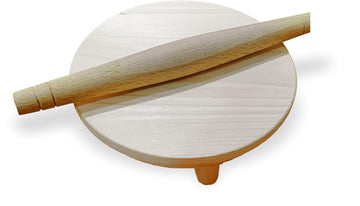 Wooden Chakla Belan for Kids Set, 100% Natural Wood, Traditional Rolling Pin and Board, Age 4+ Years