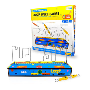 Loop Wire Game with Electro Play | 15+ DIY STEM Projects for Kids 8-9-10-11-12-13-14 Years Old | Science & Electronics Kit | Buzz Wire Game | Birthday Gift for Boys & Girls | Made in India