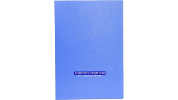 Worldone B4 (Bigger Size) | Achiever Portfolio Display Book Folder for Documents | 1 mm Virgin PP Material | 40 Bound Non-Refillable Top Loading Plastic Binder Sleeves for Office | (Set of 1)