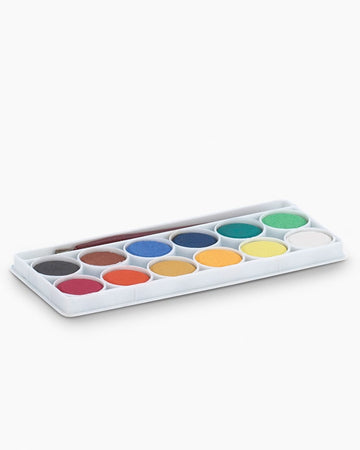 Camel Water Colours Assorted box of cakes, 12 shades, Junior