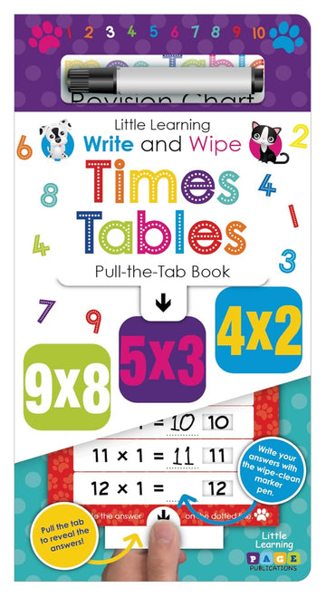 Write and Wipe Pull the Tab Times Tables