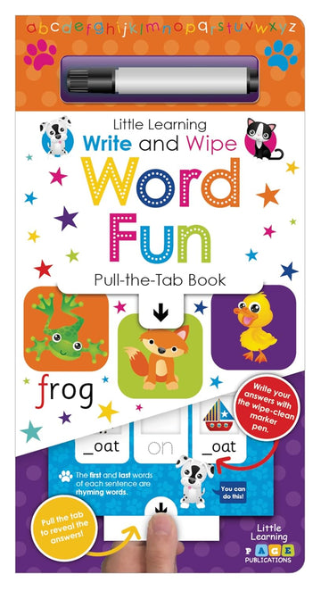 Write and Wipe Pull the Tab Word Fun