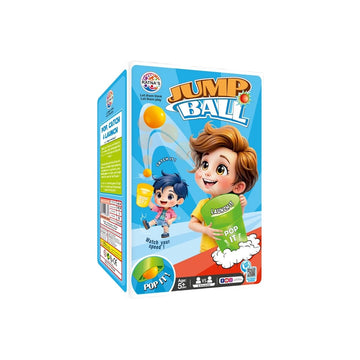Ratna's Jump Ball Game Set, Pop It, Catch It & Launch It, Indoor & Outdoor Activity Game with 20 Cards, 16 Balls, 4 Cups, 8 Coasters, Ages 5+ Years