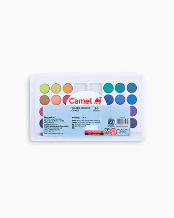 Camel Water Colours Assorted box of cakes, 24 shades