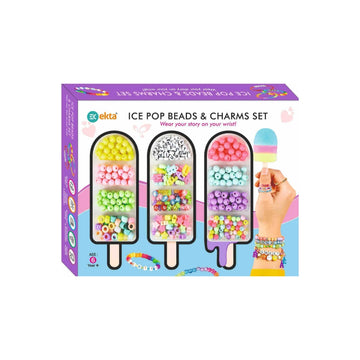 Ekta Ice Pop Beads & Charms Jewellery Kit (Multicolor)