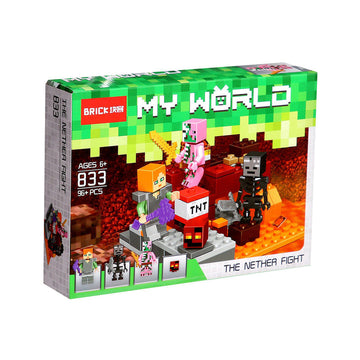 Brick My World The Nether Fight Building Blocks 96 Pcs