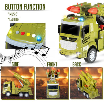 Trucks for Kids | Missile Truck for Kids for Age 3+ Years | Green