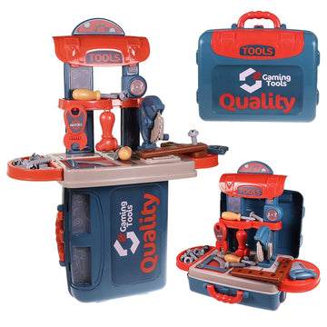 Workbench Tool Play Set 3 in 1 Carry Along Tool Set
