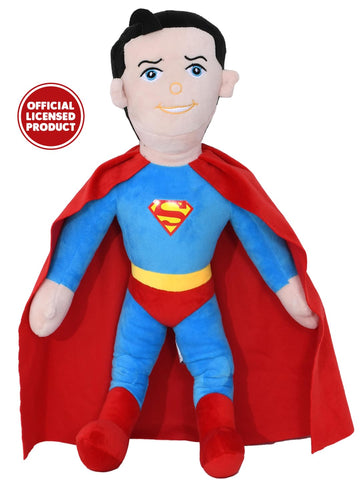 Cute Blue Standing Superman Soft Toy / 45cm