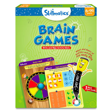 Games, Reusable Activity Mats with Dry-Erase Marker