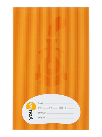 Youva Navneet A4 size 21 X 29.7 cm Single Line Brown Cover Long book (A4 Size)