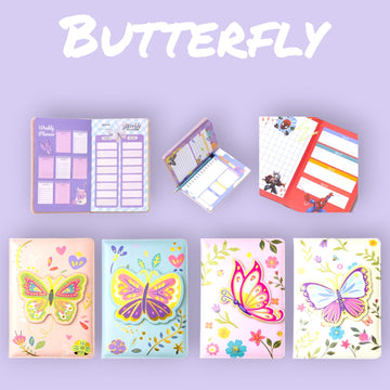 Butterfly Spinner Diary (Colour and Design may vary)