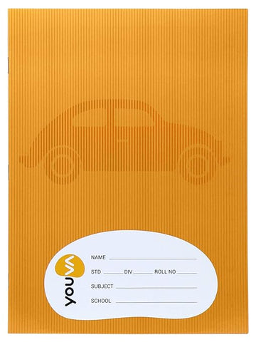 Double Line Youva Soft Bound Jumbo Notebook (18cmX24cm) Pack of 6