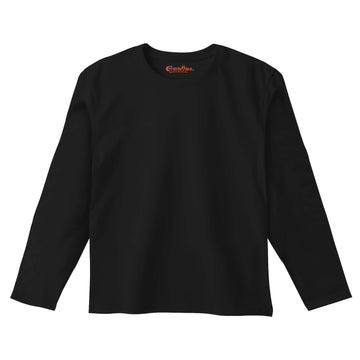 OI Black Plain Full Sleeves T-shirt