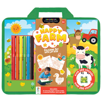 Happy Farm Colouring Set with Lap Desk