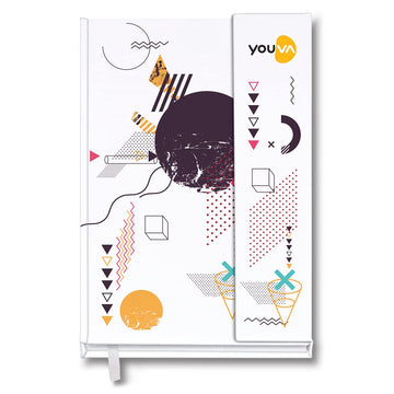 Navneet Youva Case Bound Office Notebook with Magnetic Cover A5 Size 192 Pages (Design may vary)