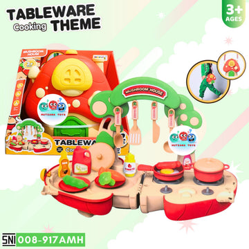 Mushroom House with Table Cooking Theme