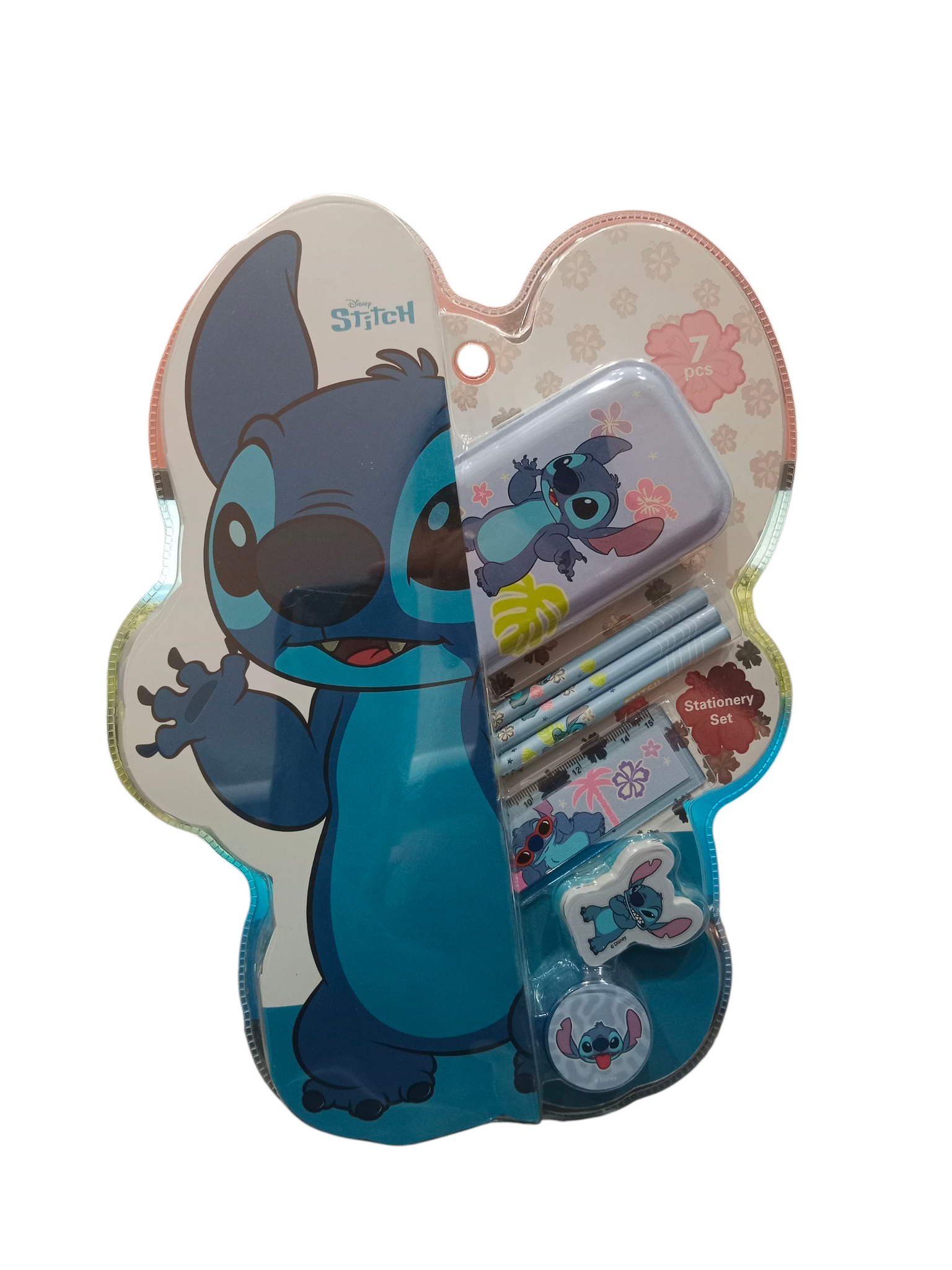 Kids Disney Stitch Printed Pencil Box Gift Set