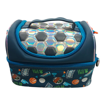 Kids Cartoon Printed Lunch Bag – Double Compartment Insulated School Tiffin Bag