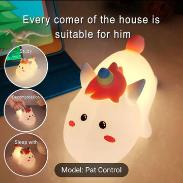 Unicorn Soft Silicon Pat Control Mood Night Lamp