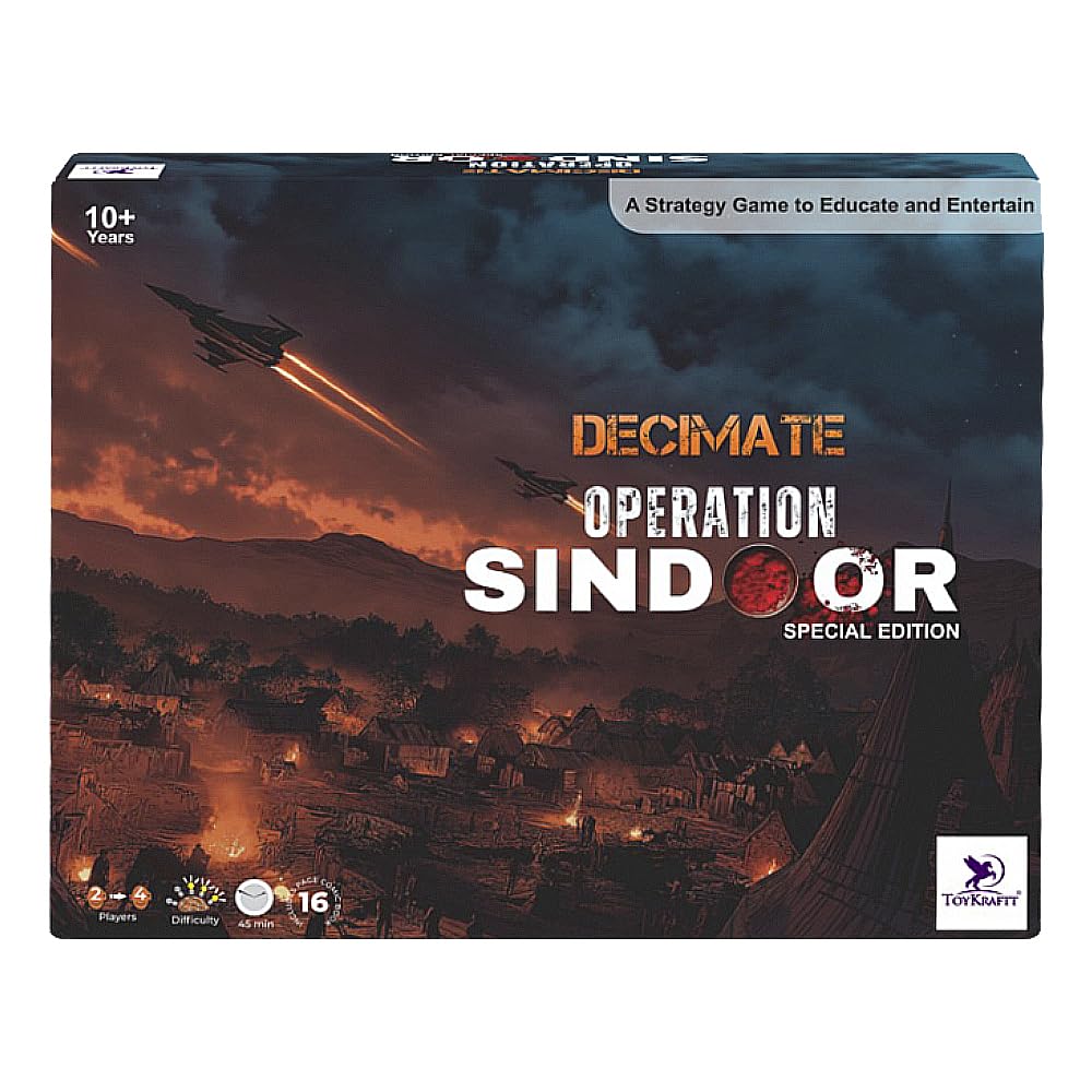 Operation Sindoor Special-Edition Board & Memory Game with Bonus Comic Book, Strategic Family Gameplay for Kids 10+, Teens & Adults