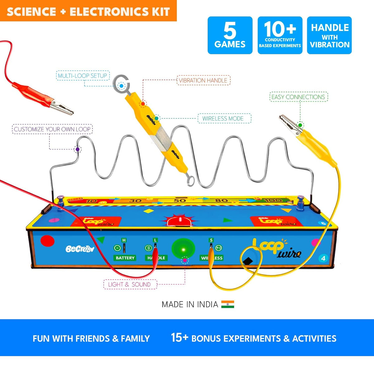 Loop De Loop Science Project Loop Wire Game with Electro Play | 15+ DIY STEM Projects for Kids 8-9-
