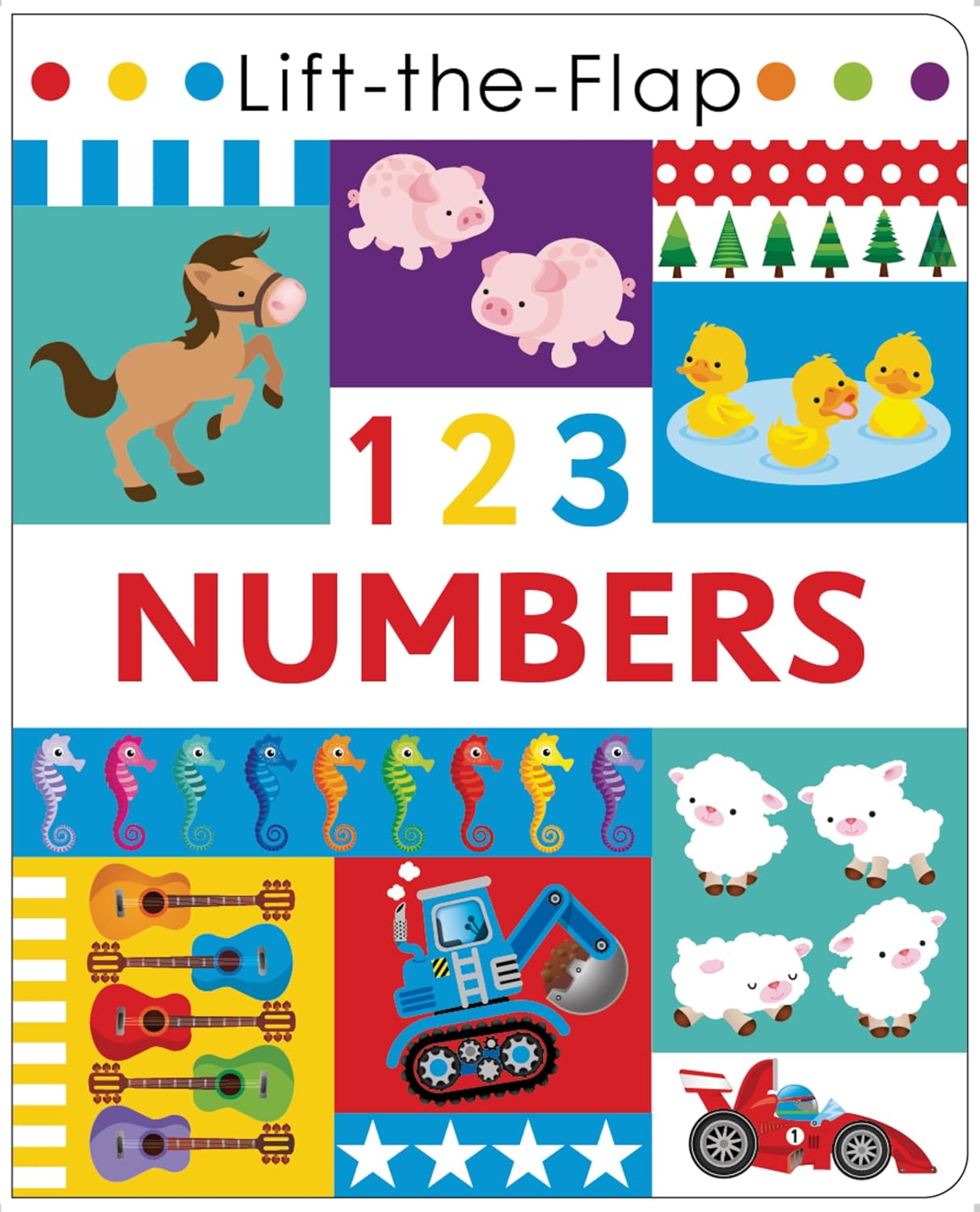 123 Numbers - Lift the Flap Activity Kids Books - Childrens Books, Toddler Books