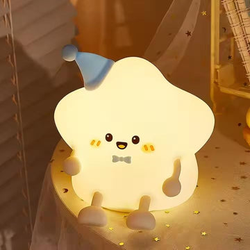 Star Silicone Lamp Shape Night Light - Night Light for Kids, Girls & Boys