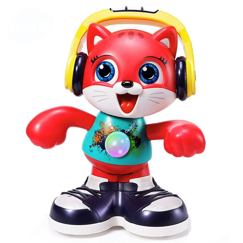 Dancing Cat with Music & Recording Kids Interactive Early Learning Education Toddlers Toys, Boys & Girls 18-36 Months
