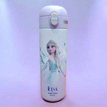 Disney Frozen Elsa Premium Stainless Steel Vacuum Flask Gift Set with Cup Bottle Combo