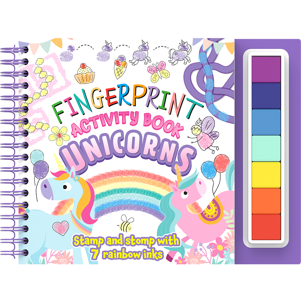Fingerprint Activity Book: Unicorns