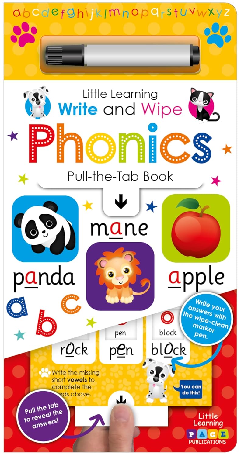Write and Wipe Pull the Tab Phonics