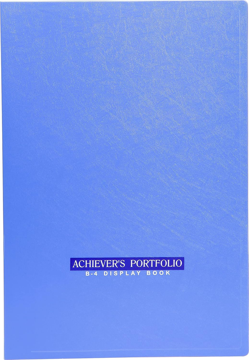 Worldone Achiever Portfolio Display Book Folder for Documents with 20 Bound Fixed Top Loading Plastic Sleeves, made in 1mm Virgin PP for Offices, Size B4, Set of 1