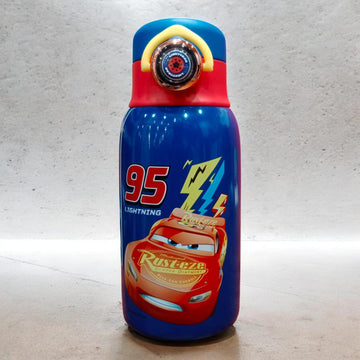 Disney Pixar Cars Lightning McQueen Kids Water Bottle with Insulated Cover &amp; Gift Box
