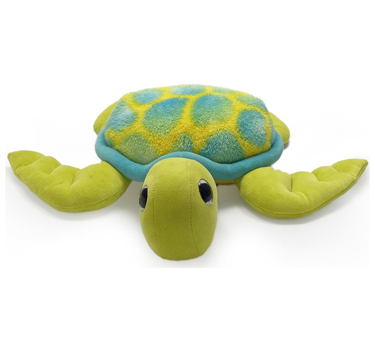 Plush Turtle with Glitter Eye Green