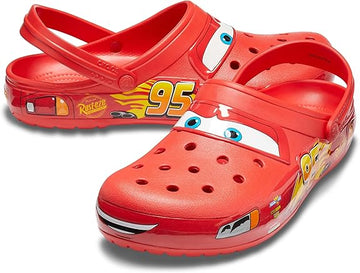 Crocs Kids Lightning Racer Red – Cartoon Slip-On Crocs with Back Strap