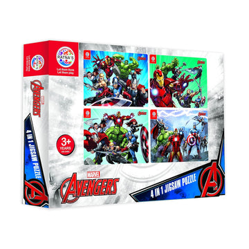 Ratna's 4 in 1 Marvel Avengers Jigsaw Puzzle