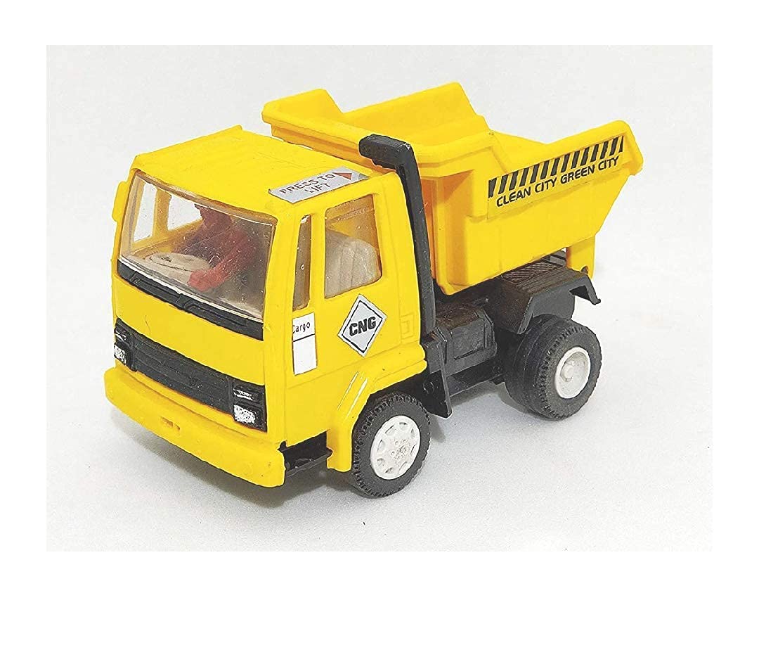 Yellow Dumper Truck With Dumper Action