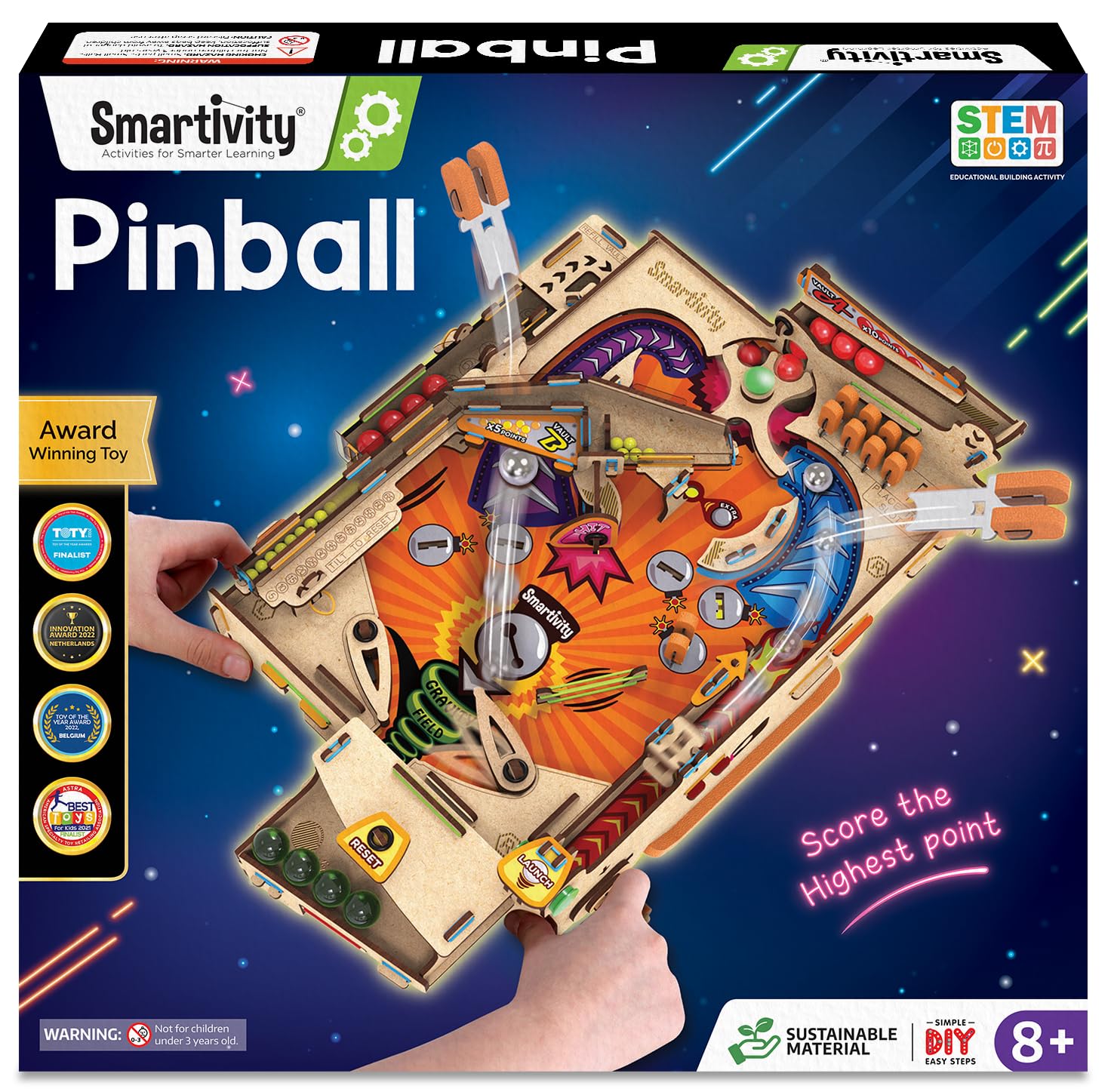 Smartivity Pinball Machine STEM DIY Fun Toy, Educational & Construction based Activity Game Kit for Kids 8 to 14