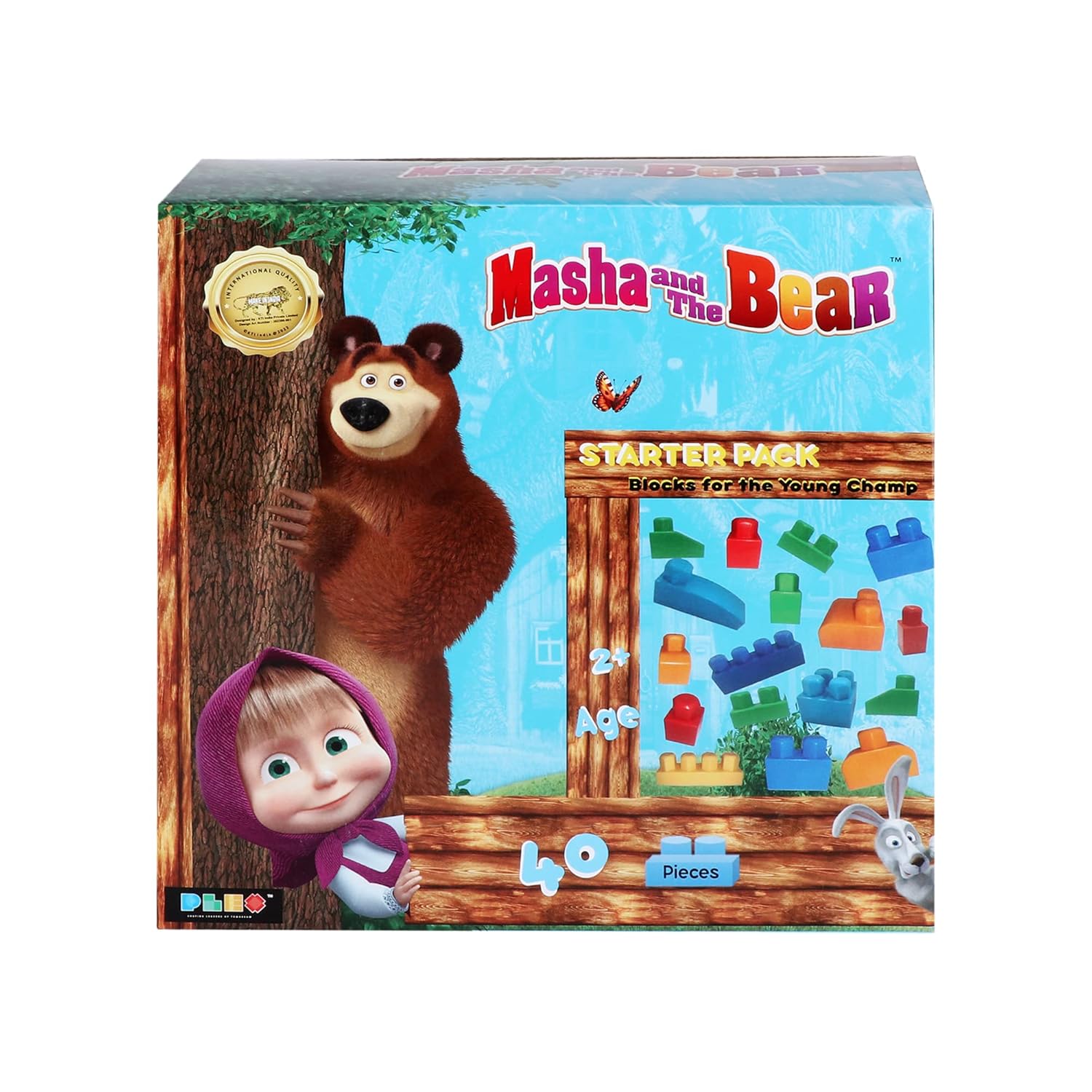 Plex Masha & The Bear Building Blocks Starter Pack