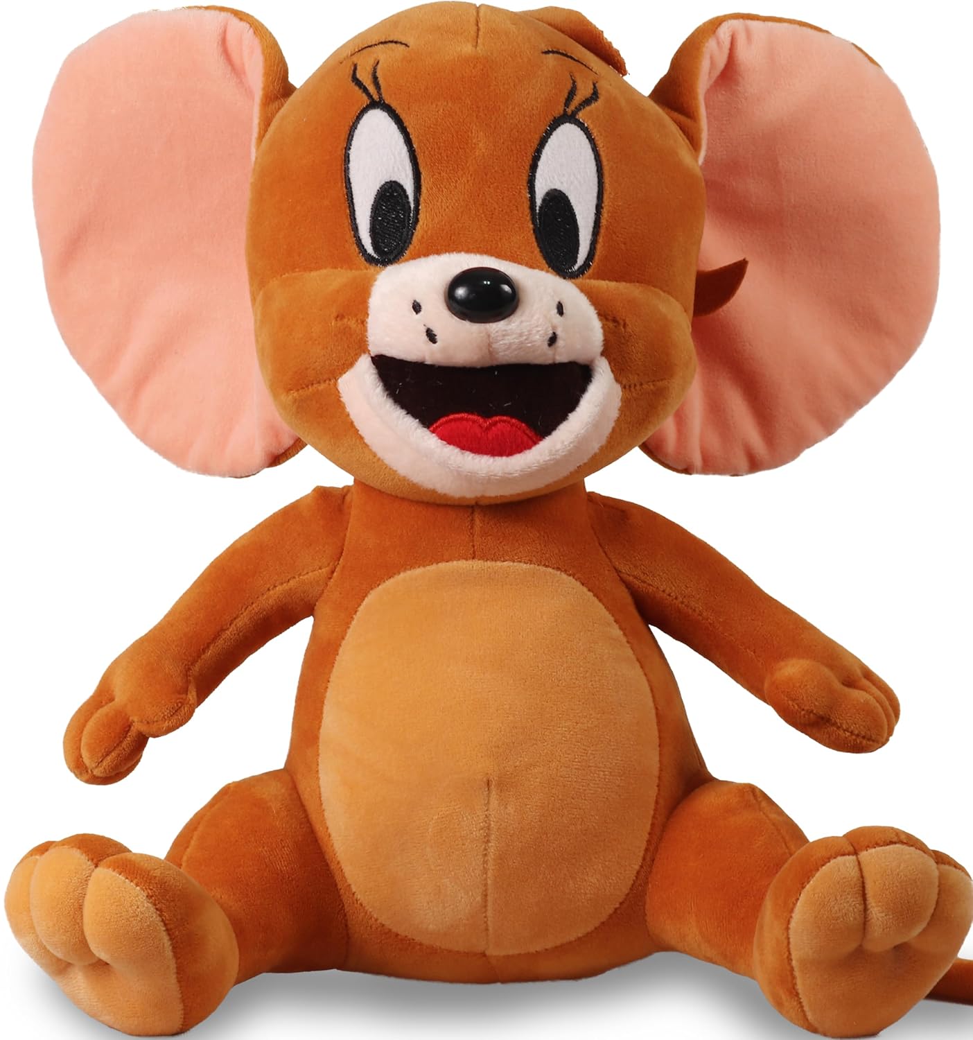 Brown Plush Stuffed Cute Sitting Jerry Soft Toy - 25cm