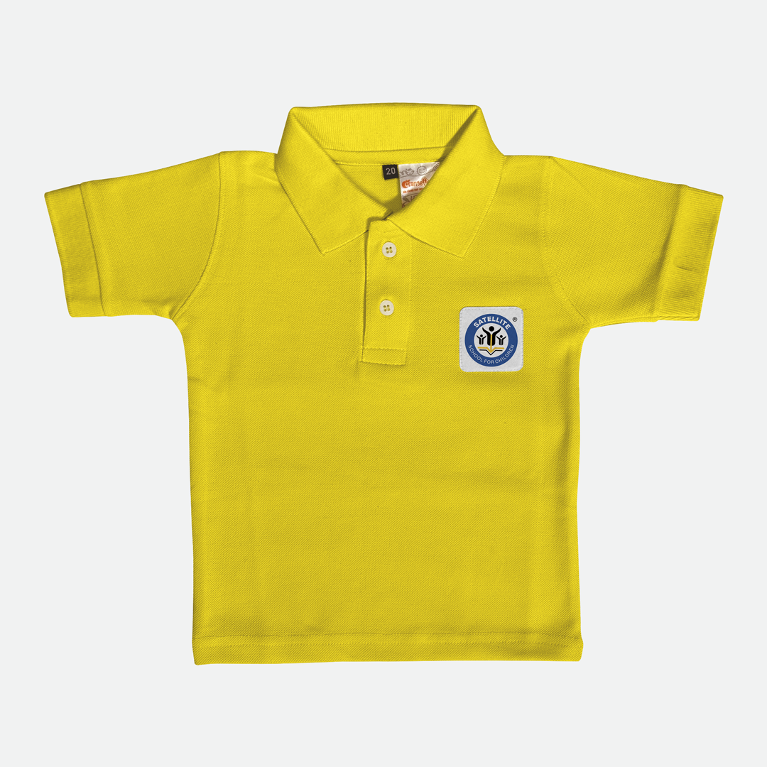 Bodakdev School For Children Yellow Polo T-shirt For Boys