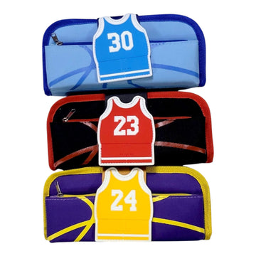 Basketball Jersey Pencil Pouch for Kids (Multicolor)