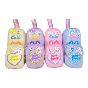 Cute Multicolor Pencil Pouch for Kids